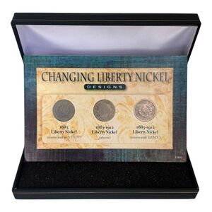 American Coin Treasures Changing Liberty Nickel Designs 3-pc Coin Collection